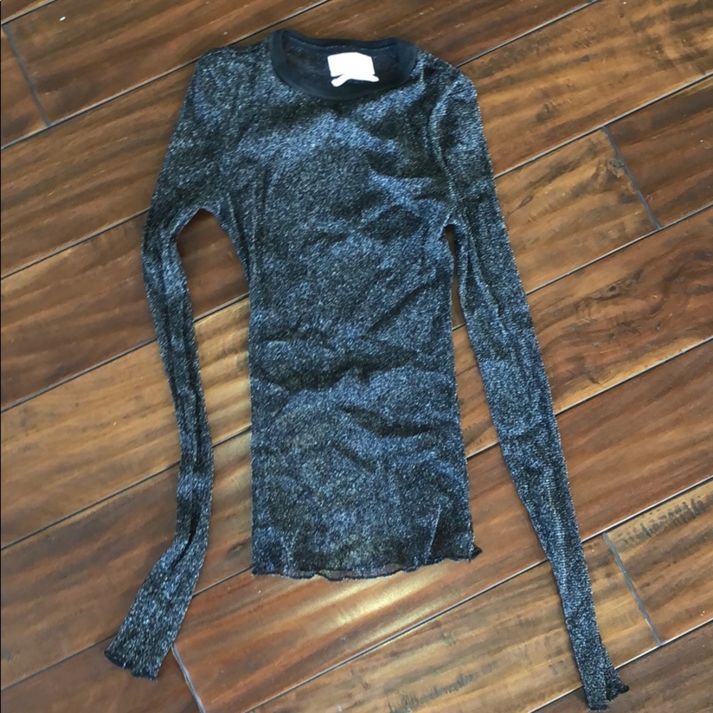 Sparkly Mesh Long Sleeve top